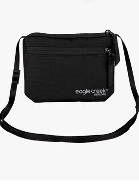 NWT EAGLE CREEK Explore Crossbody Wallet Purse Bag Black